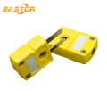 yellow waterproof male female surface j k type thermocouple connector